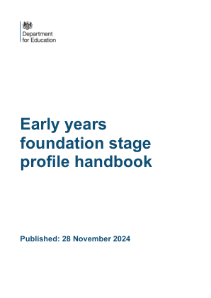 早期基础阶段概况 - 2022 年手册 - GOV.UK
